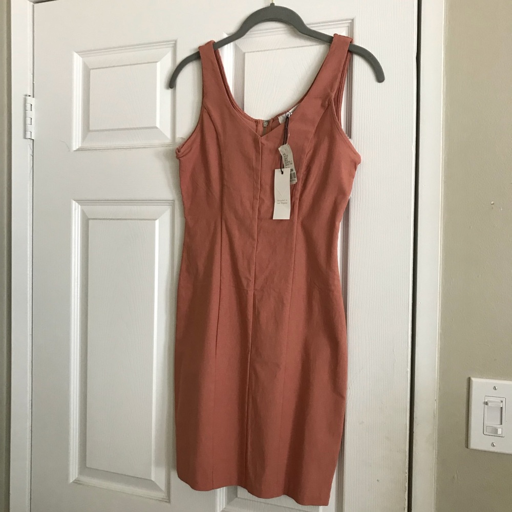 Peach Midi Dress